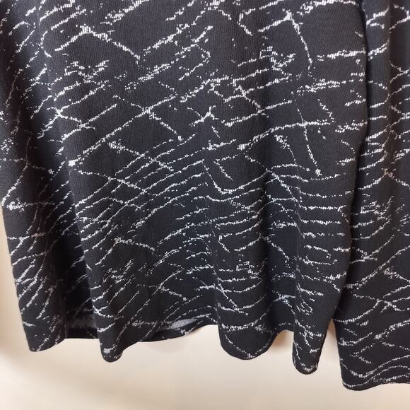 Joseph Ribloff Sweater Mock Neck PulloverBlack White Stretch - Picture 5 of 7